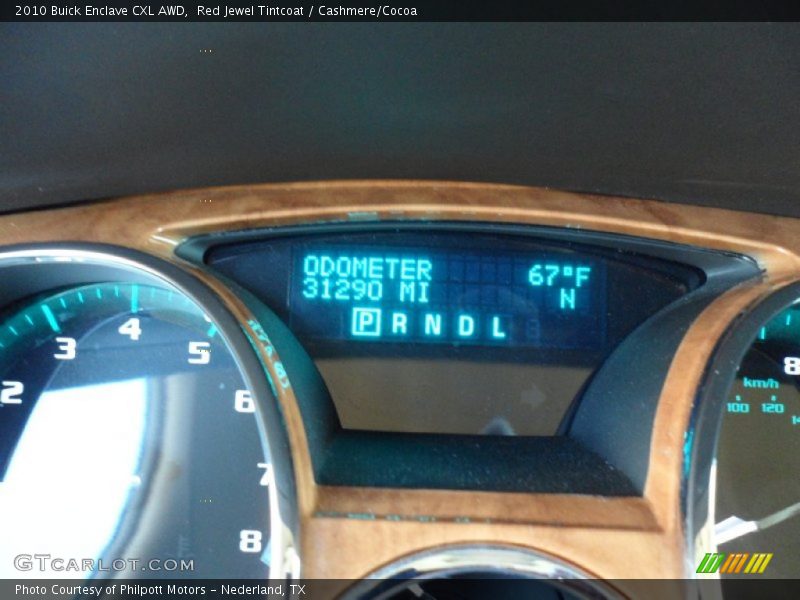 Red Jewel Tintcoat / Cashmere/Cocoa 2010 Buick Enclave CXL AWD