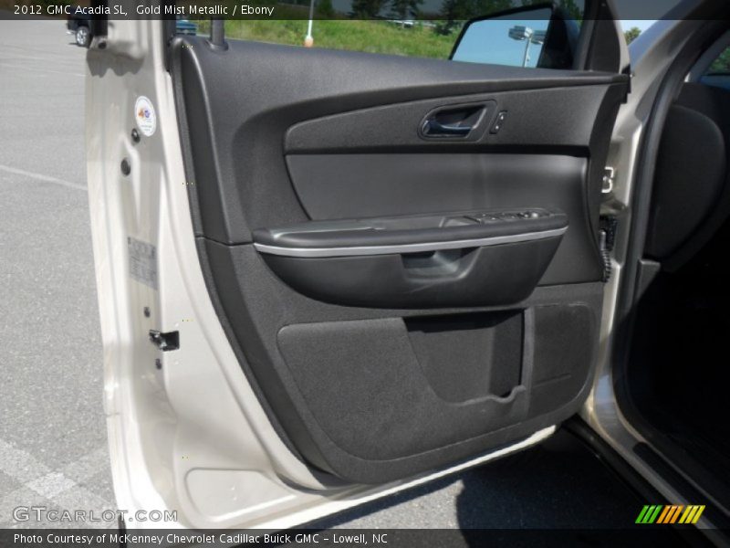 Gold Mist Metallic / Ebony 2012 GMC Acadia SL