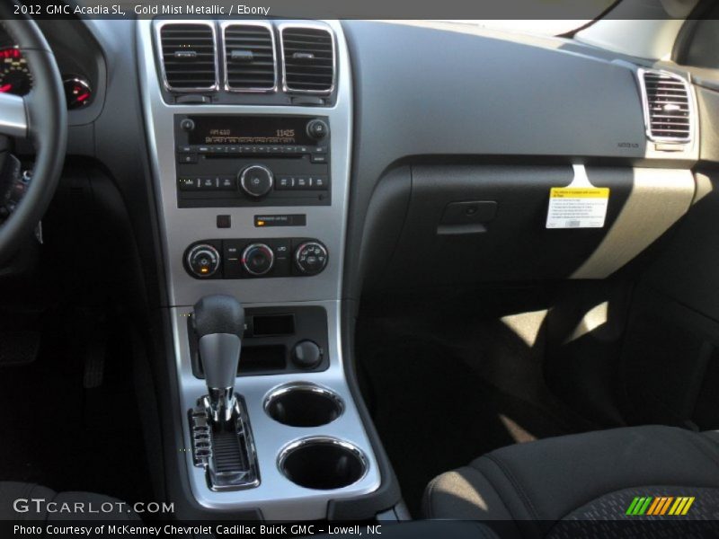 Gold Mist Metallic / Ebony 2012 GMC Acadia SL