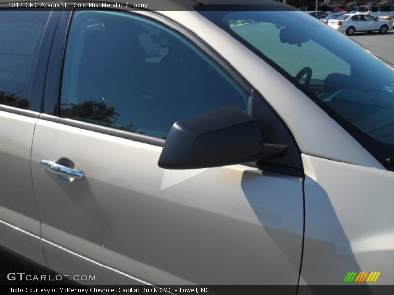 Gold Mist Metallic / Ebony 2012 GMC Acadia SL