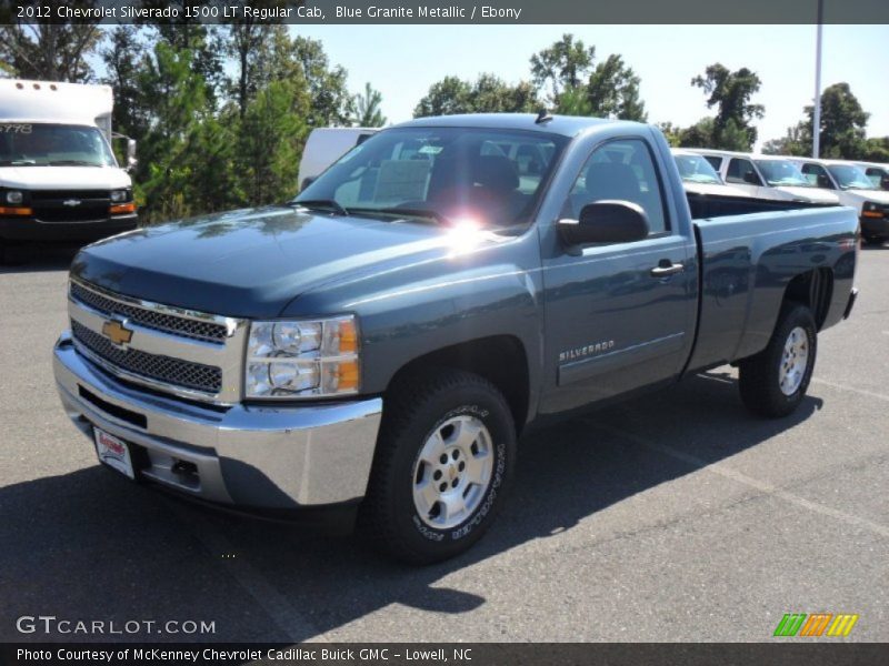 Blue Granite Metallic / Ebony 2012 Chevrolet Silverado 1500 LT Regular Cab