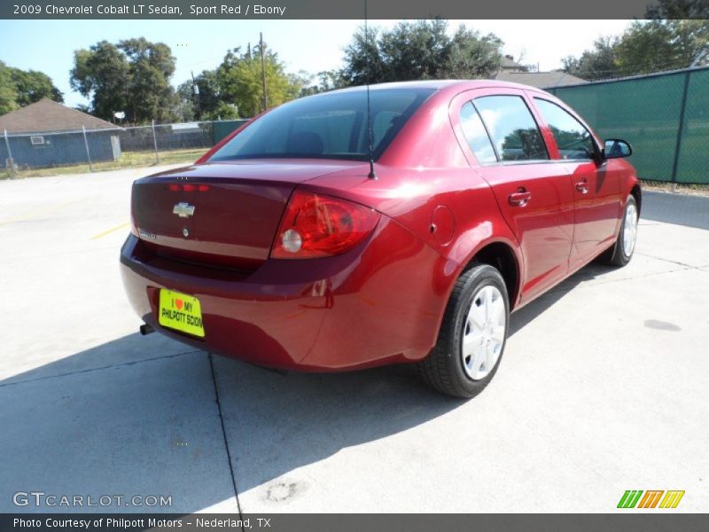 Sport Red / Ebony 2009 Chevrolet Cobalt LT Sedan