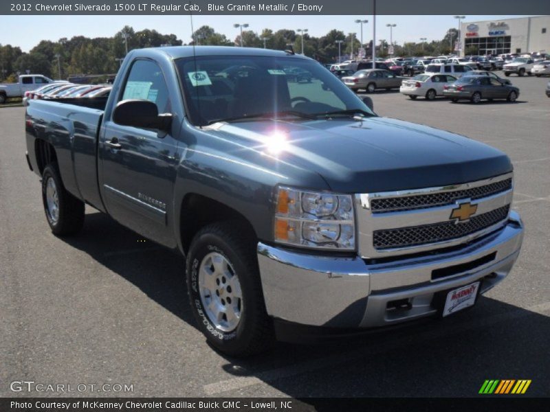 Blue Granite Metallic / Ebony 2012 Chevrolet Silverado 1500 LT Regular Cab