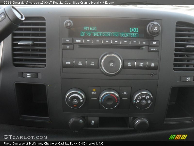 Blue Granite Metallic / Ebony 2012 Chevrolet Silverado 1500 LT Regular Cab