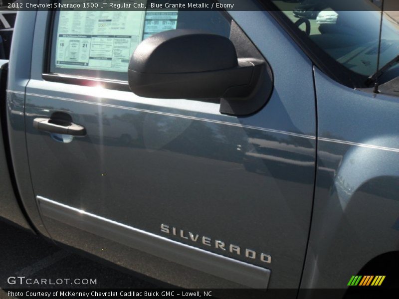 Blue Granite Metallic / Ebony 2012 Chevrolet Silverado 1500 LT Regular Cab