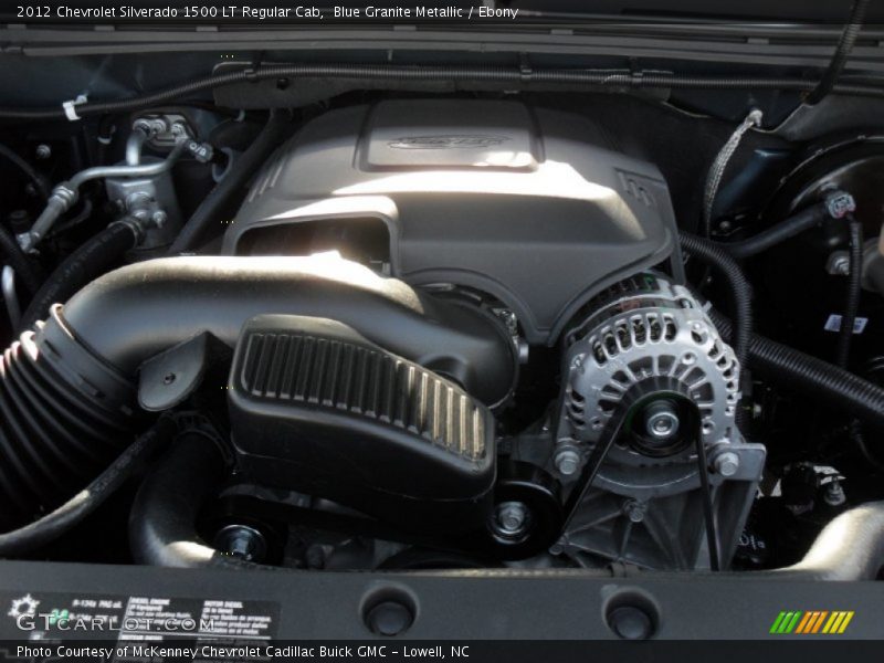 Blue Granite Metallic / Ebony 2012 Chevrolet Silverado 1500 LT Regular Cab