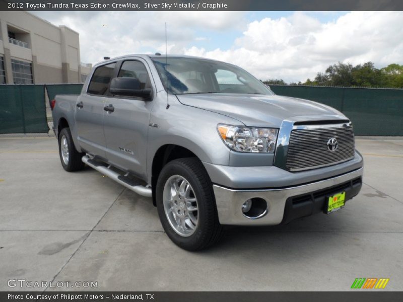 Silver Sky Metallic / Graphite 2012 Toyota Tundra Texas Edition CrewMax