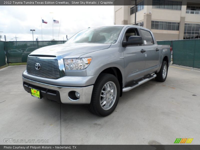 Silver Sky Metallic / Graphite 2012 Toyota Tundra Texas Edition CrewMax