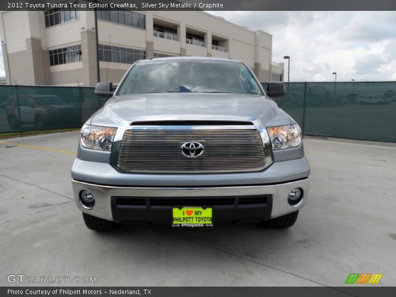 Silver Sky Metallic / Graphite 2012 Toyota Tundra Texas Edition CrewMax