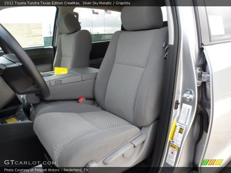  2012 Tundra Texas Edition CrewMax Graphite Interior