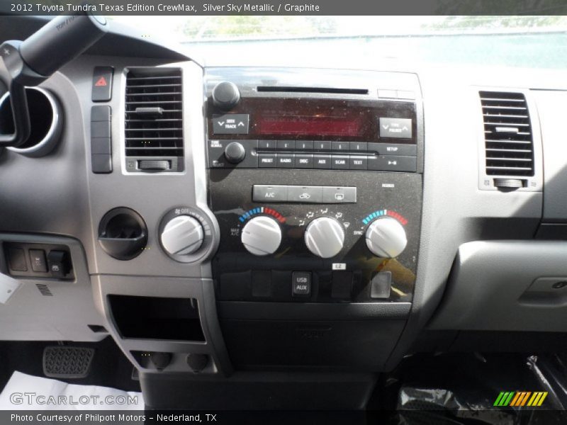 Silver Sky Metallic / Graphite 2012 Toyota Tundra Texas Edition CrewMax