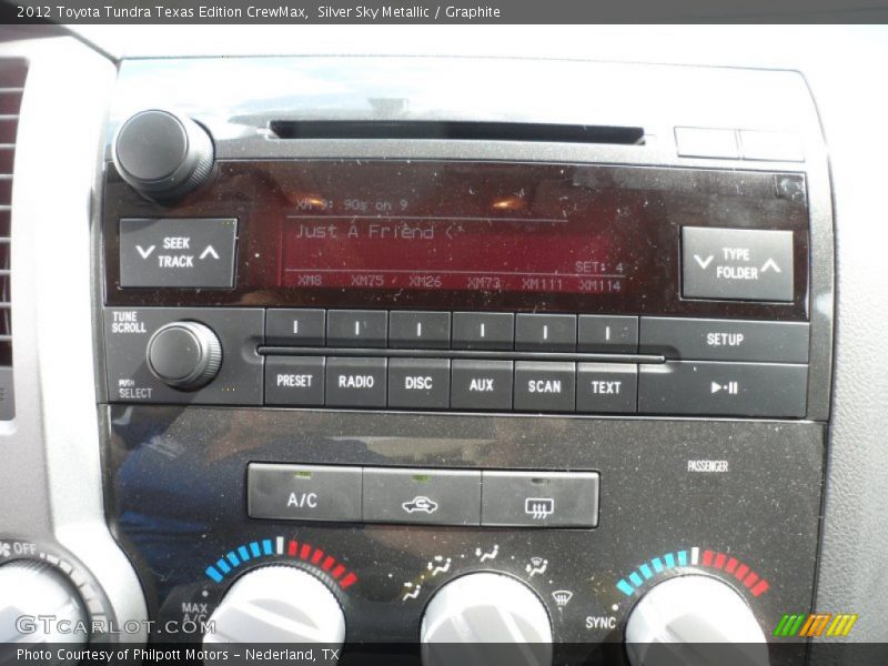 Silver Sky Metallic / Graphite 2012 Toyota Tundra Texas Edition CrewMax
