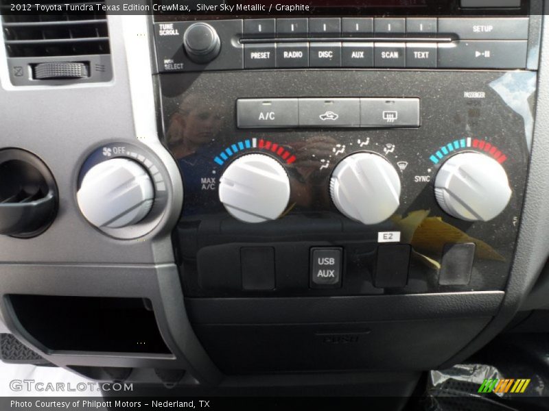 Silver Sky Metallic / Graphite 2012 Toyota Tundra Texas Edition CrewMax