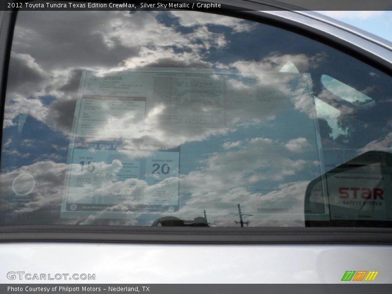Silver Sky Metallic / Graphite 2012 Toyota Tundra Texas Edition CrewMax