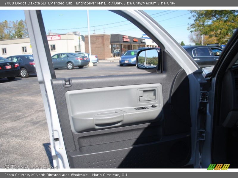 Bright Silver Metallic / Dark Slate Gray/Medium Slate Gray 2008 Dodge Dakota SLT Extended Cab