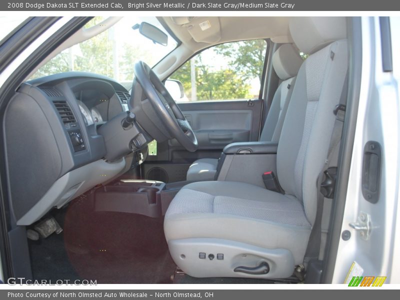 Bright Silver Metallic / Dark Slate Gray/Medium Slate Gray 2008 Dodge Dakota SLT Extended Cab