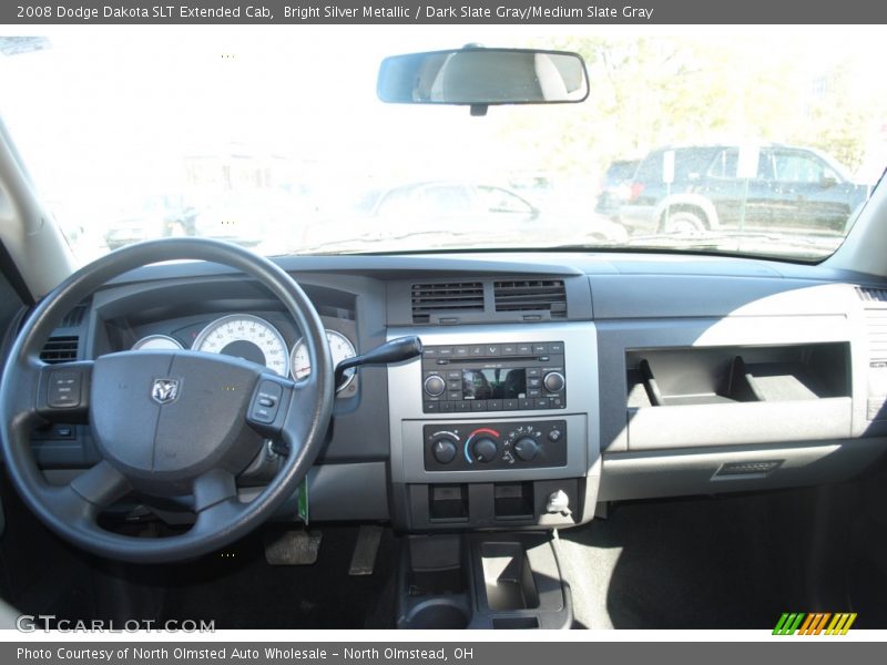 Bright Silver Metallic / Dark Slate Gray/Medium Slate Gray 2008 Dodge Dakota SLT Extended Cab