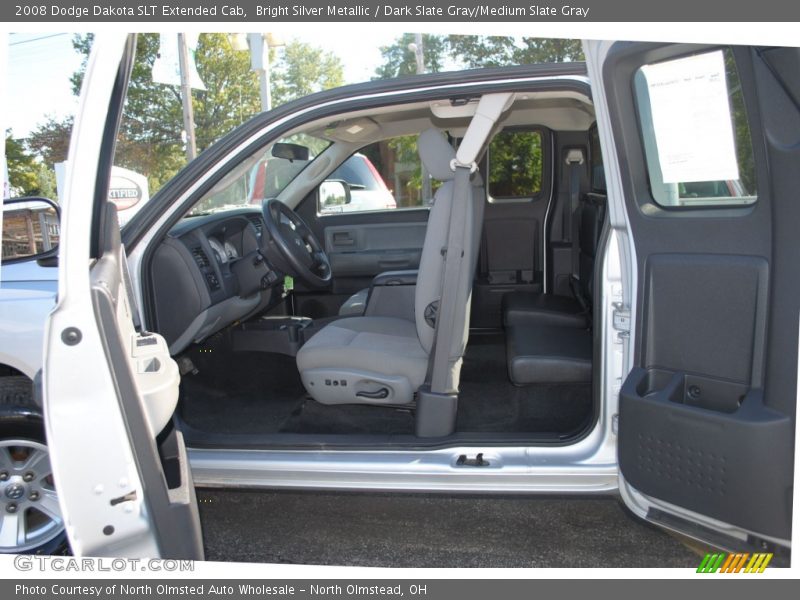 Bright Silver Metallic / Dark Slate Gray/Medium Slate Gray 2008 Dodge Dakota SLT Extended Cab