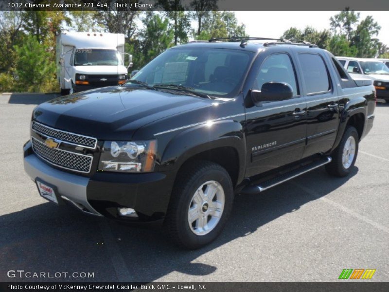 Black / Ebony 2012 Chevrolet Avalanche Z71 4x4