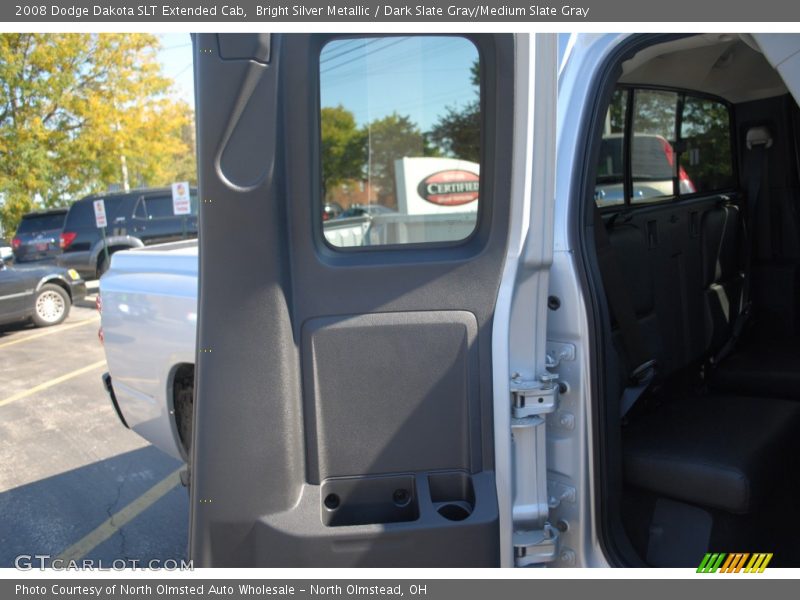 Bright Silver Metallic / Dark Slate Gray/Medium Slate Gray 2008 Dodge Dakota SLT Extended Cab