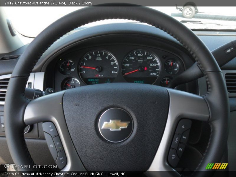 Black / Ebony 2012 Chevrolet Avalanche Z71 4x4