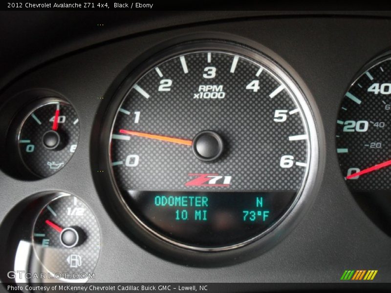 Black / Ebony 2012 Chevrolet Avalanche Z71 4x4