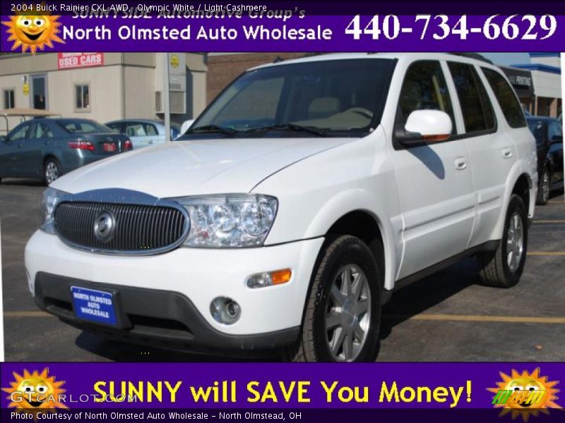 Olympic White / Light Cashmere 2004 Buick Rainier CXL AWD