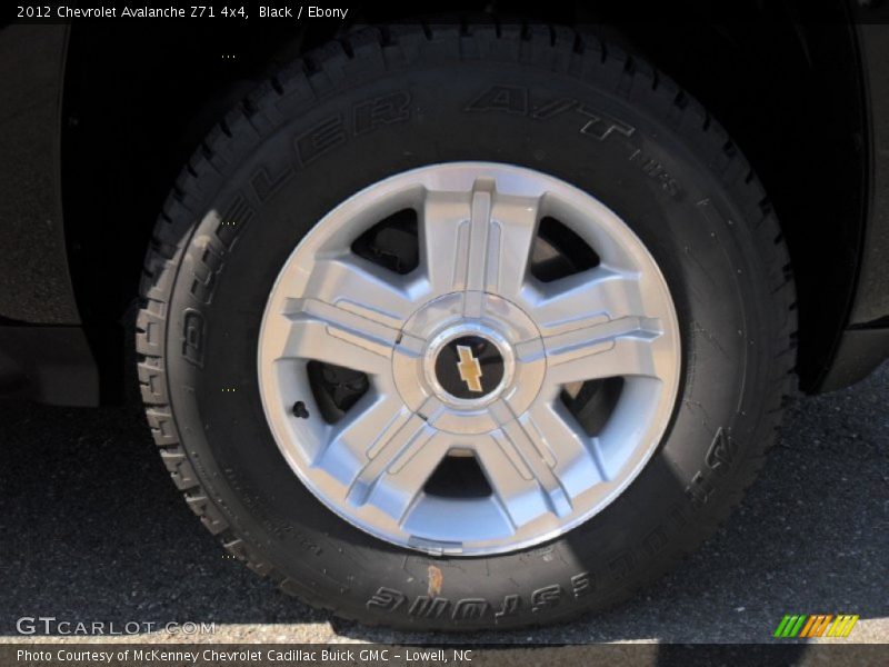 Black / Ebony 2012 Chevrolet Avalanche Z71 4x4