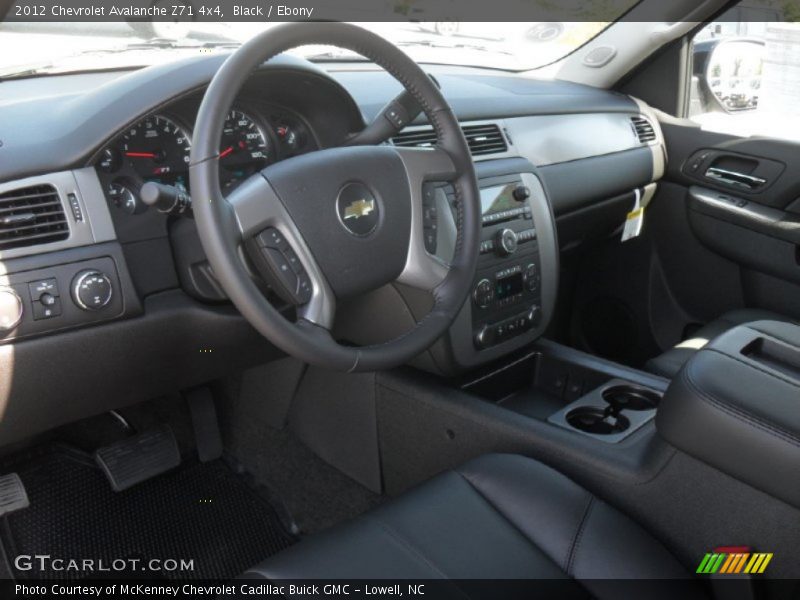 Black / Ebony 2012 Chevrolet Avalanche Z71 4x4