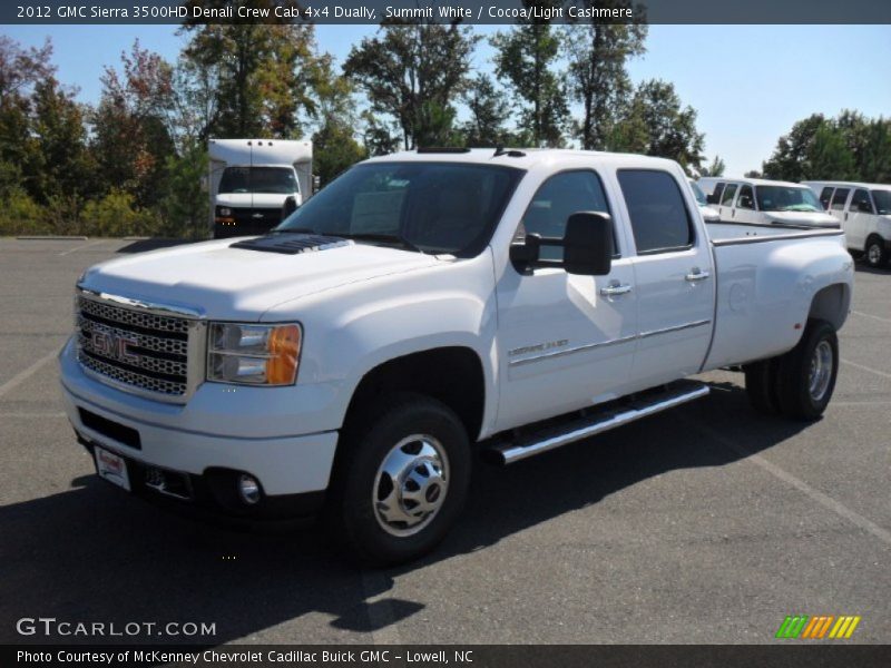  2012 Sierra 3500HD Denali Crew Cab 4x4 Dually Summit White
