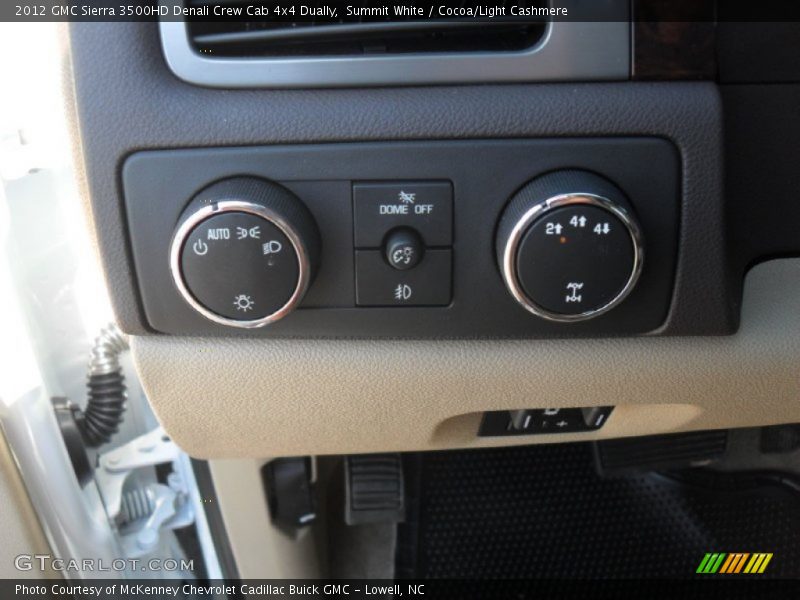 Controls of 2012 Sierra 3500HD Denali Crew Cab 4x4 Dually