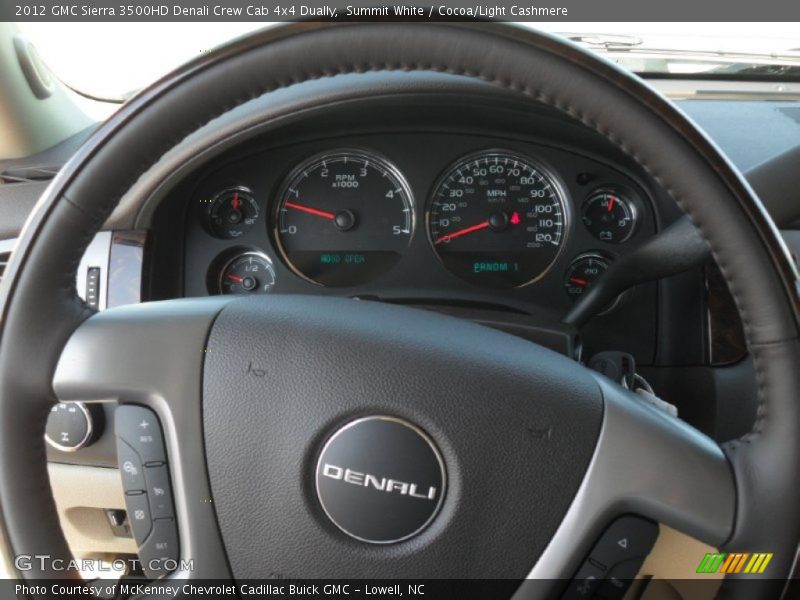  2012 Sierra 3500HD Denali Crew Cab 4x4 Dually Steering Wheel