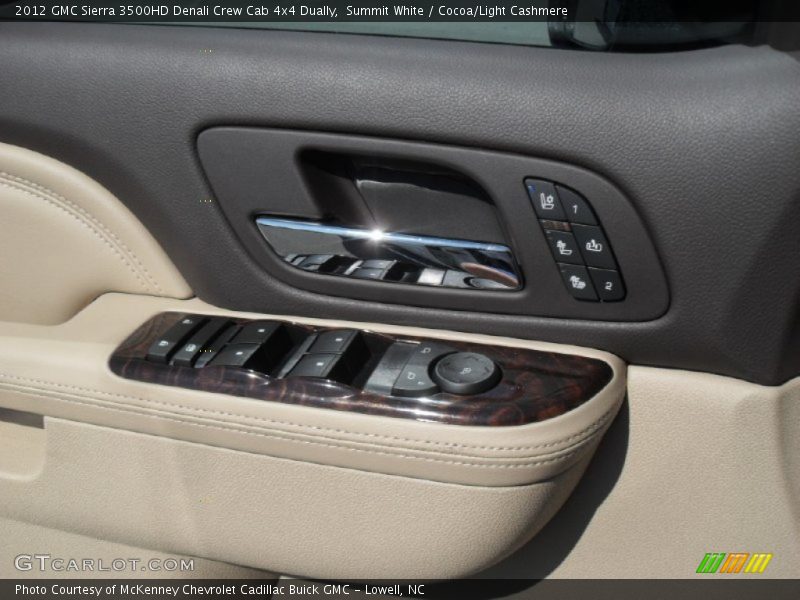 Summit White / Cocoa/Light Cashmere 2012 GMC Sierra 3500HD Denali Crew Cab 4x4 Dually