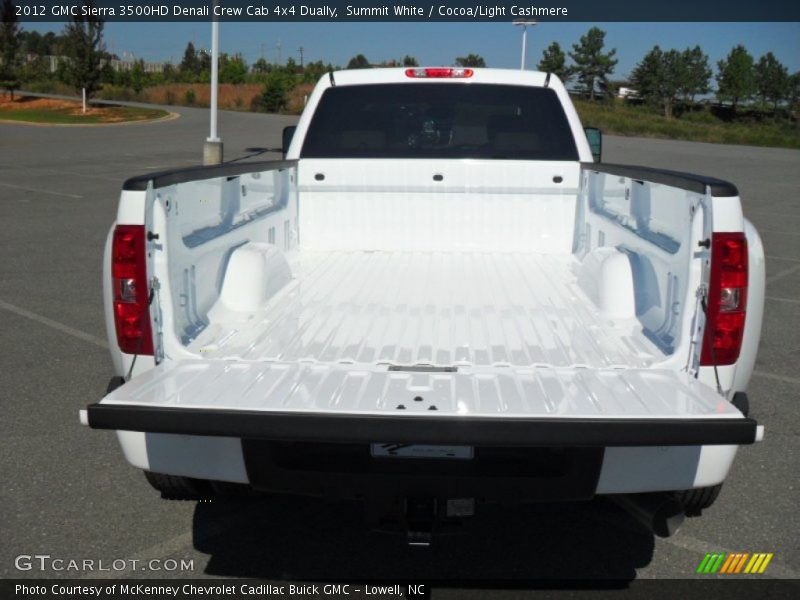 Summit White / Cocoa/Light Cashmere 2012 GMC Sierra 3500HD Denali Crew Cab 4x4 Dually