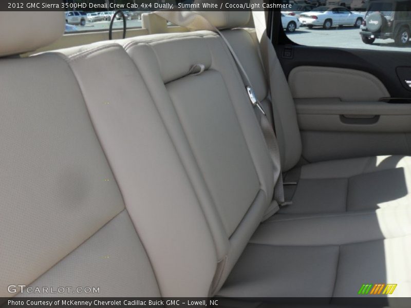 Summit White / Cocoa/Light Cashmere 2012 GMC Sierra 3500HD Denali Crew Cab 4x4 Dually