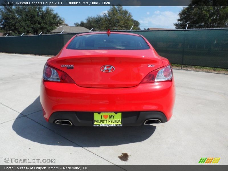 Tsukuba Red / Black Cloth 2012 Hyundai Genesis Coupe 2.0T