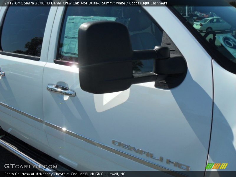 Summit White / Cocoa/Light Cashmere 2012 GMC Sierra 3500HD Denali Crew Cab 4x4 Dually