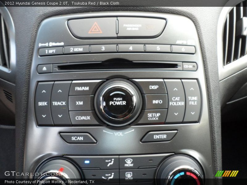 Controls of 2012 Genesis Coupe 2.0T
