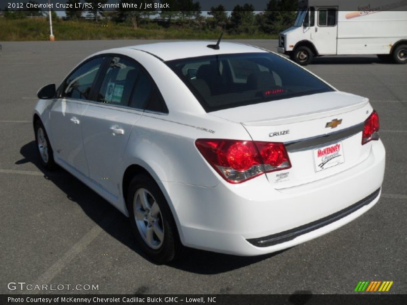 Summit White / Jet Black 2012 Chevrolet Cruze LT/RS