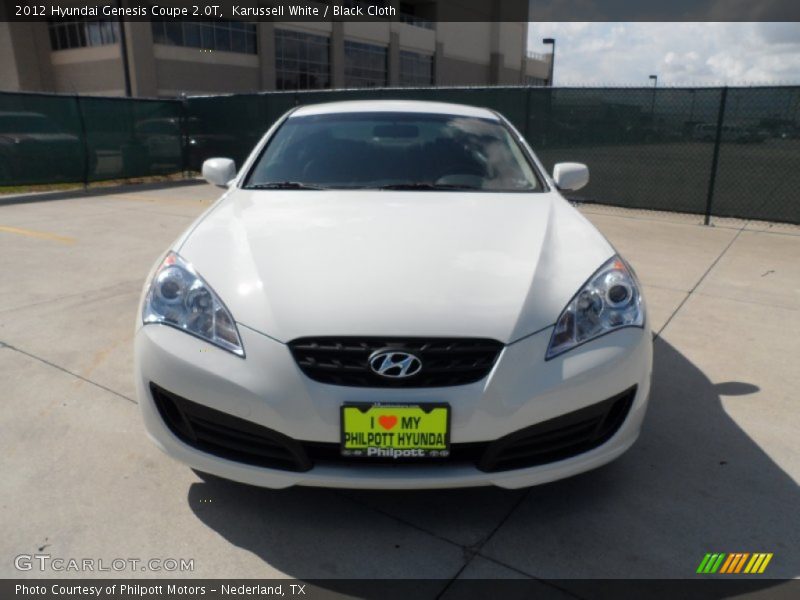 Karussell White / Black Cloth 2012 Hyundai Genesis Coupe 2.0T