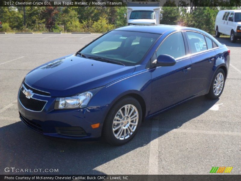 Blue Topaz Metallic / Medium Titanium 2012 Chevrolet Cruze Eco