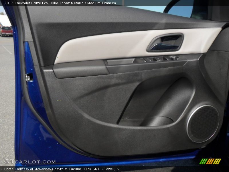 Blue Topaz Metallic / Medium Titanium 2012 Chevrolet Cruze Eco