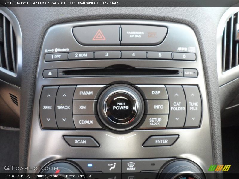 Controls of 2012 Genesis Coupe 2.0T