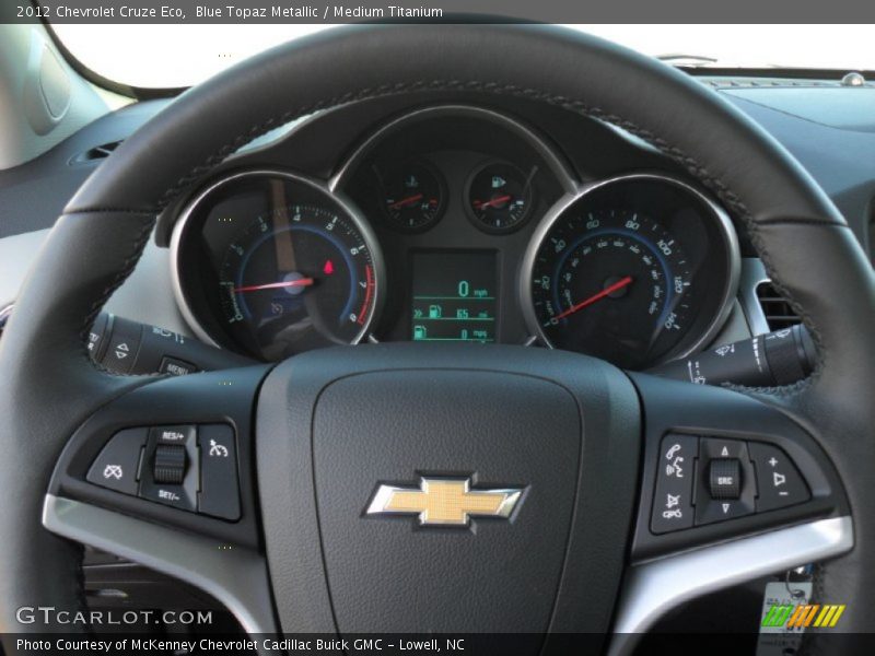 Blue Topaz Metallic / Medium Titanium 2012 Chevrolet Cruze Eco