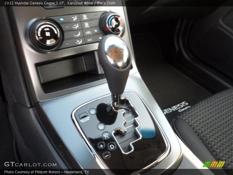  2012 Genesis Coupe 2.0T 5 Speed Shiftronic Automatic Shifter