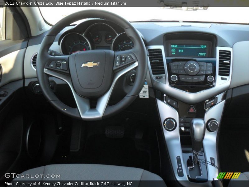 Blue Topaz Metallic / Medium Titanium 2012 Chevrolet Cruze Eco