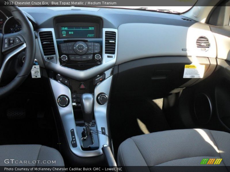 Blue Topaz Metallic / Medium Titanium 2012 Chevrolet Cruze Eco