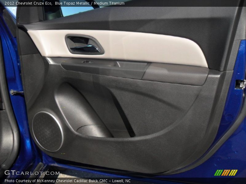 Blue Topaz Metallic / Medium Titanium 2012 Chevrolet Cruze Eco