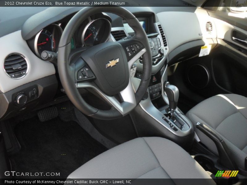 Blue Topaz Metallic / Medium Titanium 2012 Chevrolet Cruze Eco