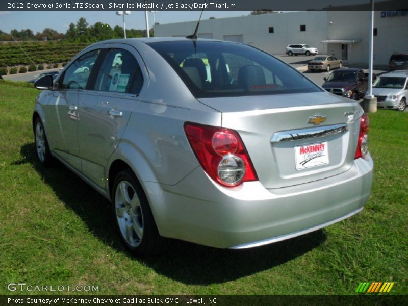 Silver Ice Metallic / Jet Black/Dark Titanium 2012 Chevrolet Sonic LTZ Sedan